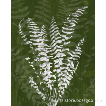 Home decoration modern fabric flora painting designs on canvas